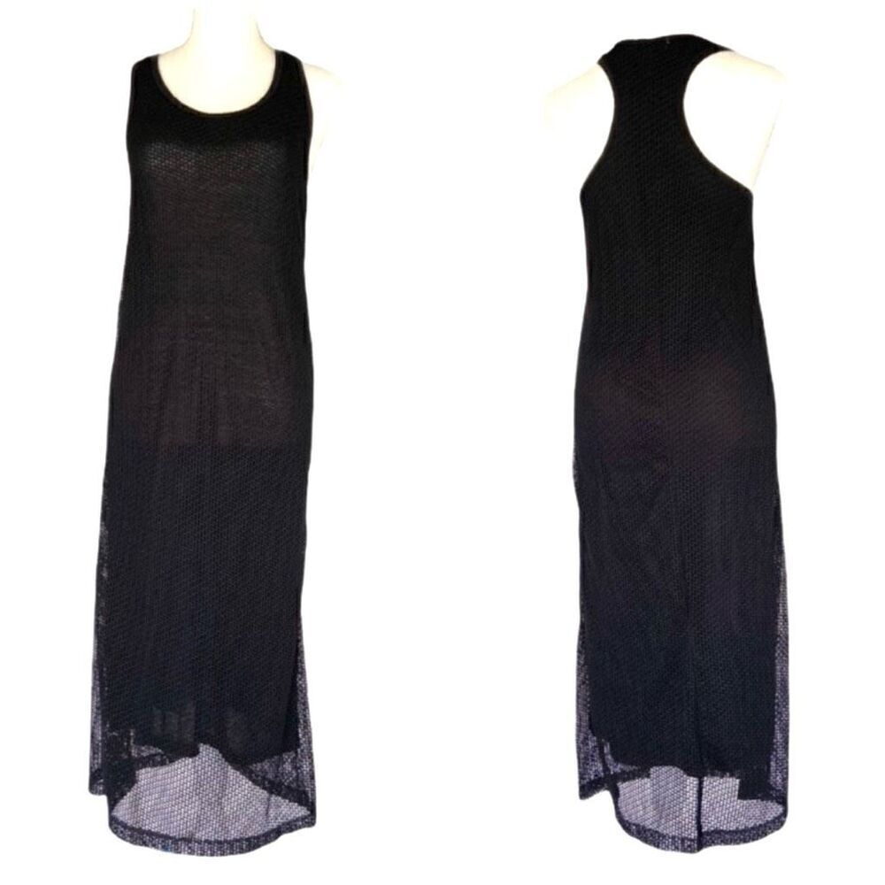 Black Mesh Racerback Tank Dress Cotton On XS